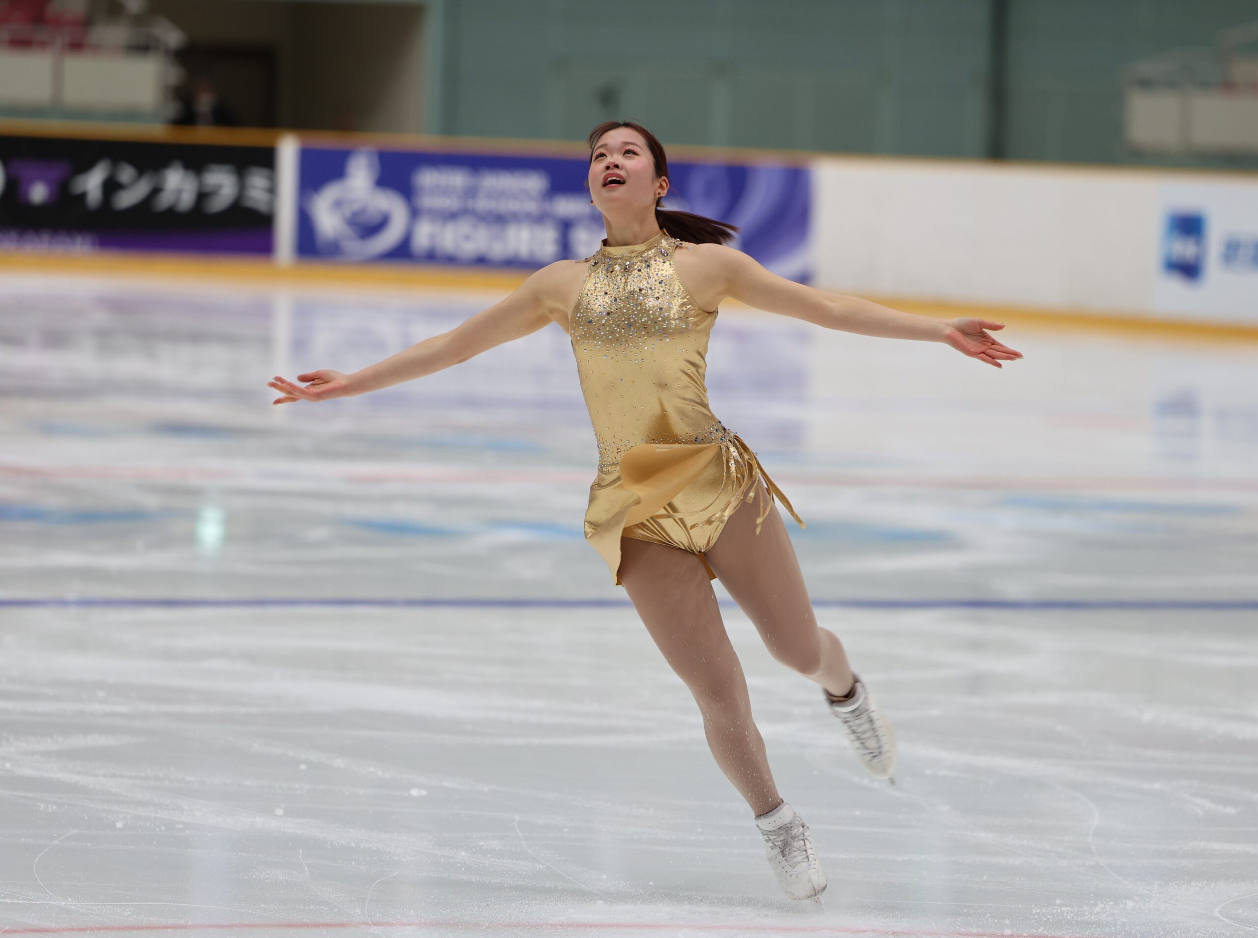 全中 女子SP】4位の山田恵（京都・広野） 「衣装かわいいとフィギュア
