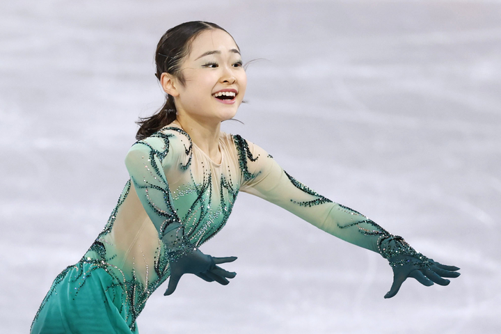 3連覇狙う島田麻央が女子SP首位、初出場の和田薫子2位 中井亜美3