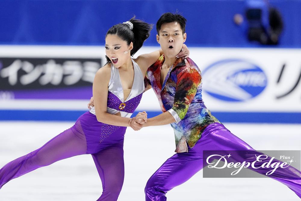 アイスダンス佐々木彩乃（日大）池田喜充（西武東伏見FSC）組はRD55