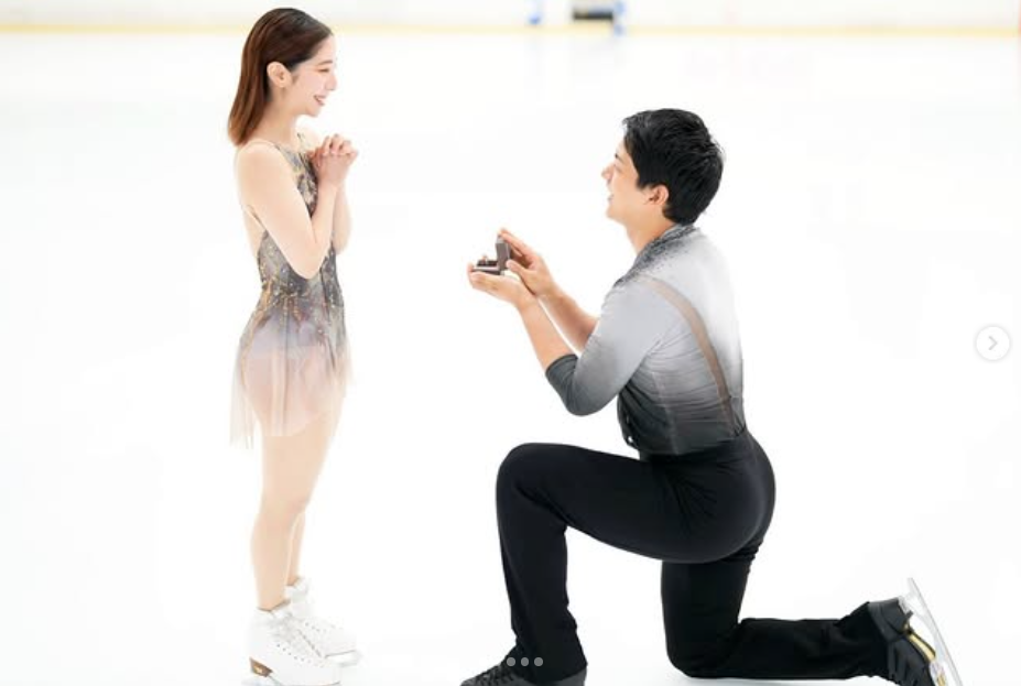 マ*ブ様 【㊗️婚約】りくりゅうペア直筆サイン入り写真 りくりゅうペアが婚約を報告 三浦璃来さん、木原龍一さんSNSに共同で