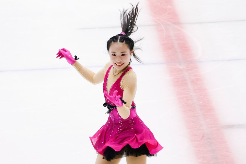 宮崎花凜「ブラウンに憧れて頑張った」 サマーカップジュニア女子SP